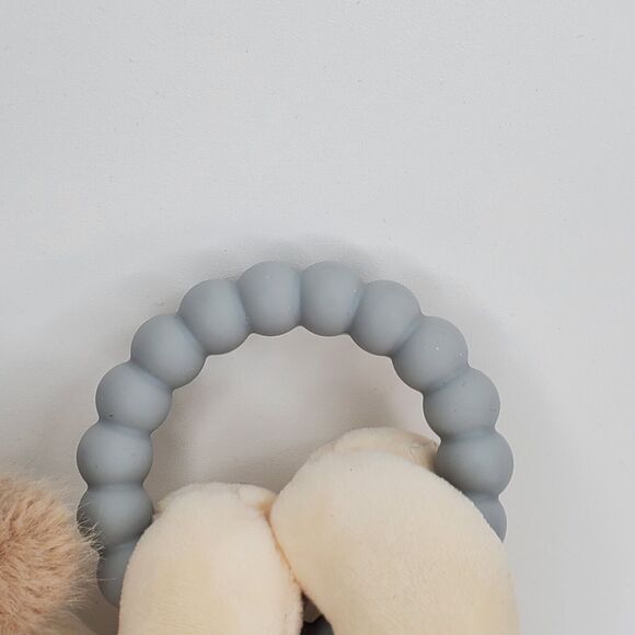 Mary Meyer Soft Baby Rattle with Soothing Teether Ring, 6-Inches, Parky Puppy - Picture 6 of 8